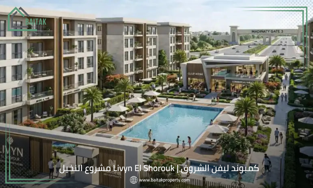 كمبوند ليفن الشروق Livyn El Shorouk مشروع النخيل