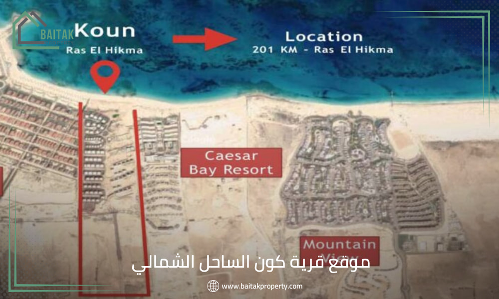 موقع قرية كون راس الحكمة