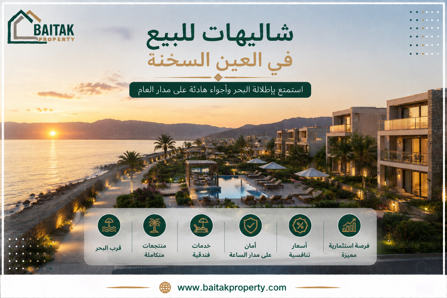 أسعار شاليهات العين السخنة للبيع