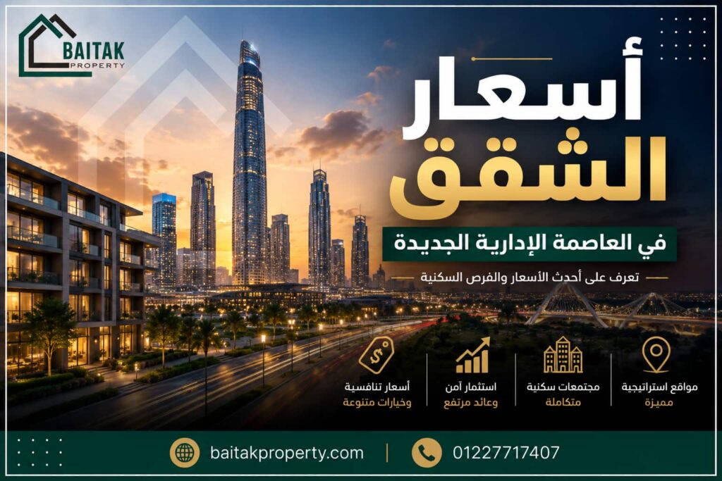 اسعار الشقق في العاصمة الادارية الجديدة
