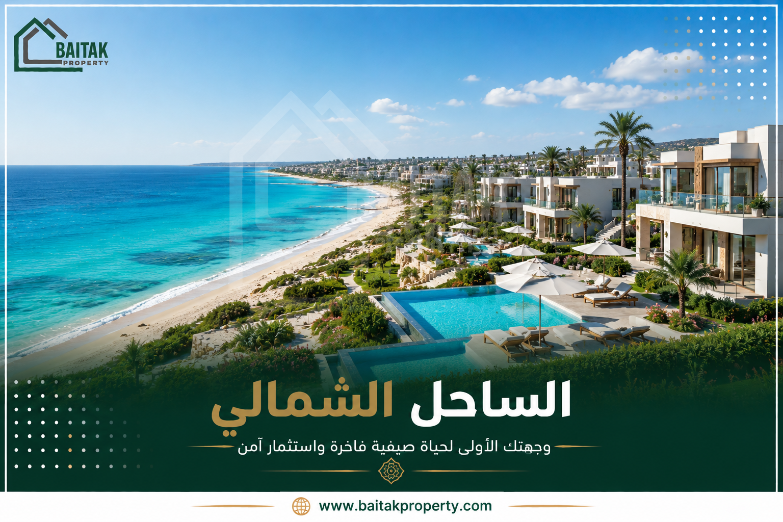 الساحل الشمالي وجهة ساحلية تجمع بين المصيف الراقي والاستثمار العقاري