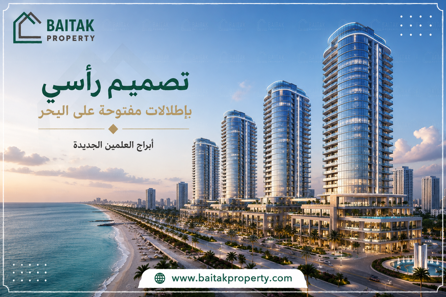 تصميم ابراج العلمين الجديدة