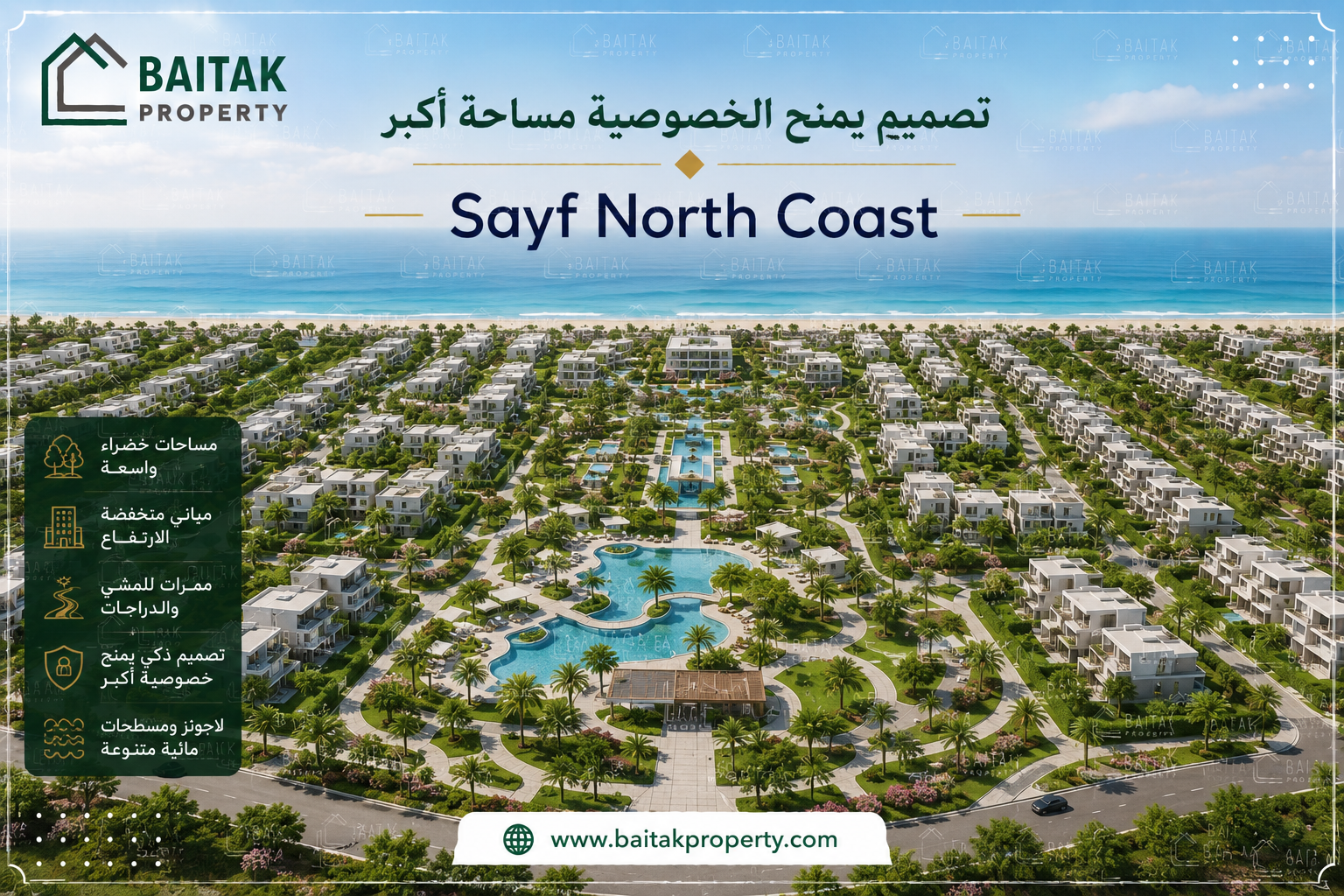تصميم قرية صيف الساحل الشمالي
