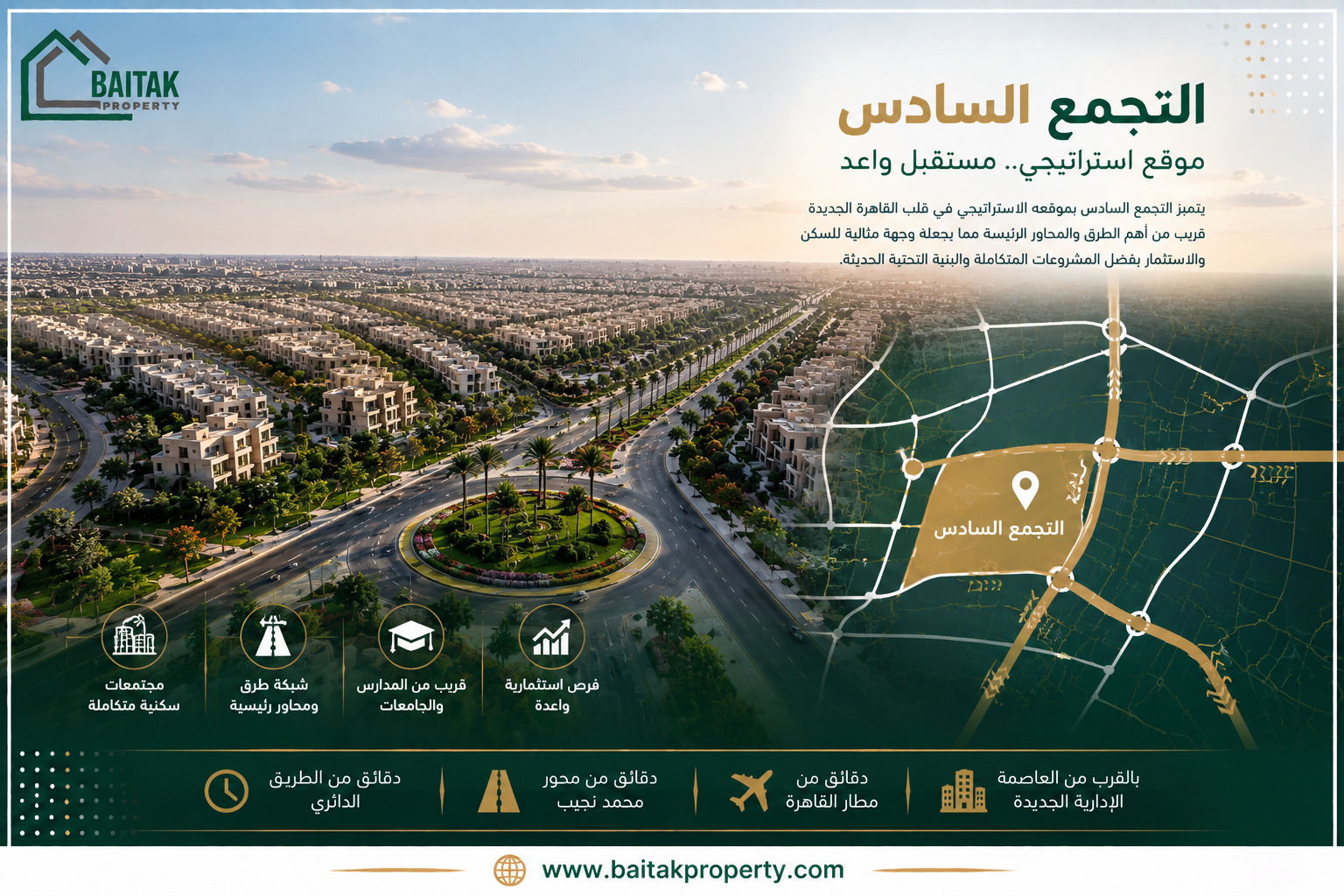 خريطة التجمع السادس