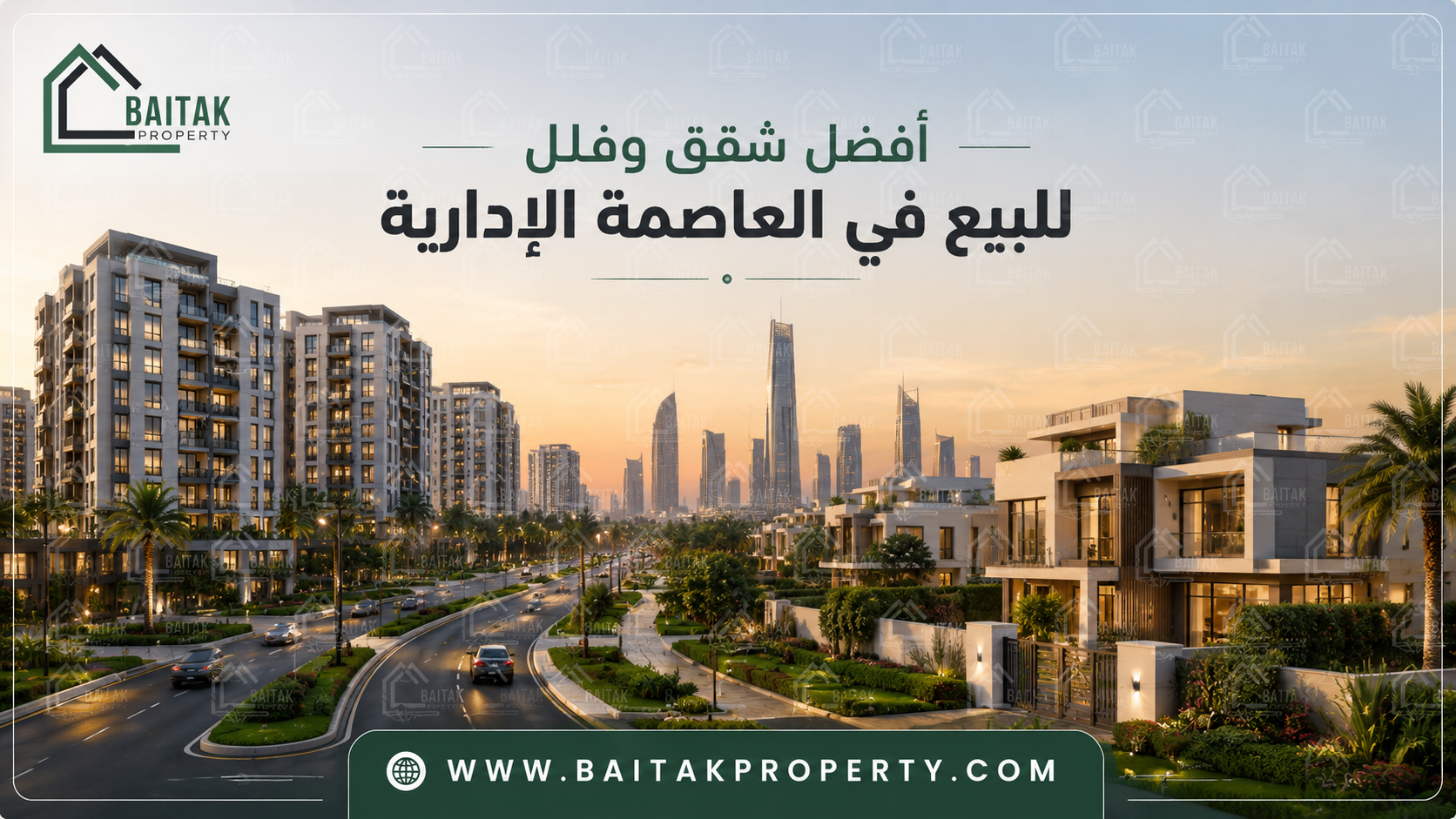 شقق وفلل للبيع في العاصمة الادارية