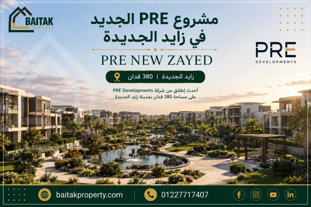 مشروع PRE الجديد في زايد الجديدة