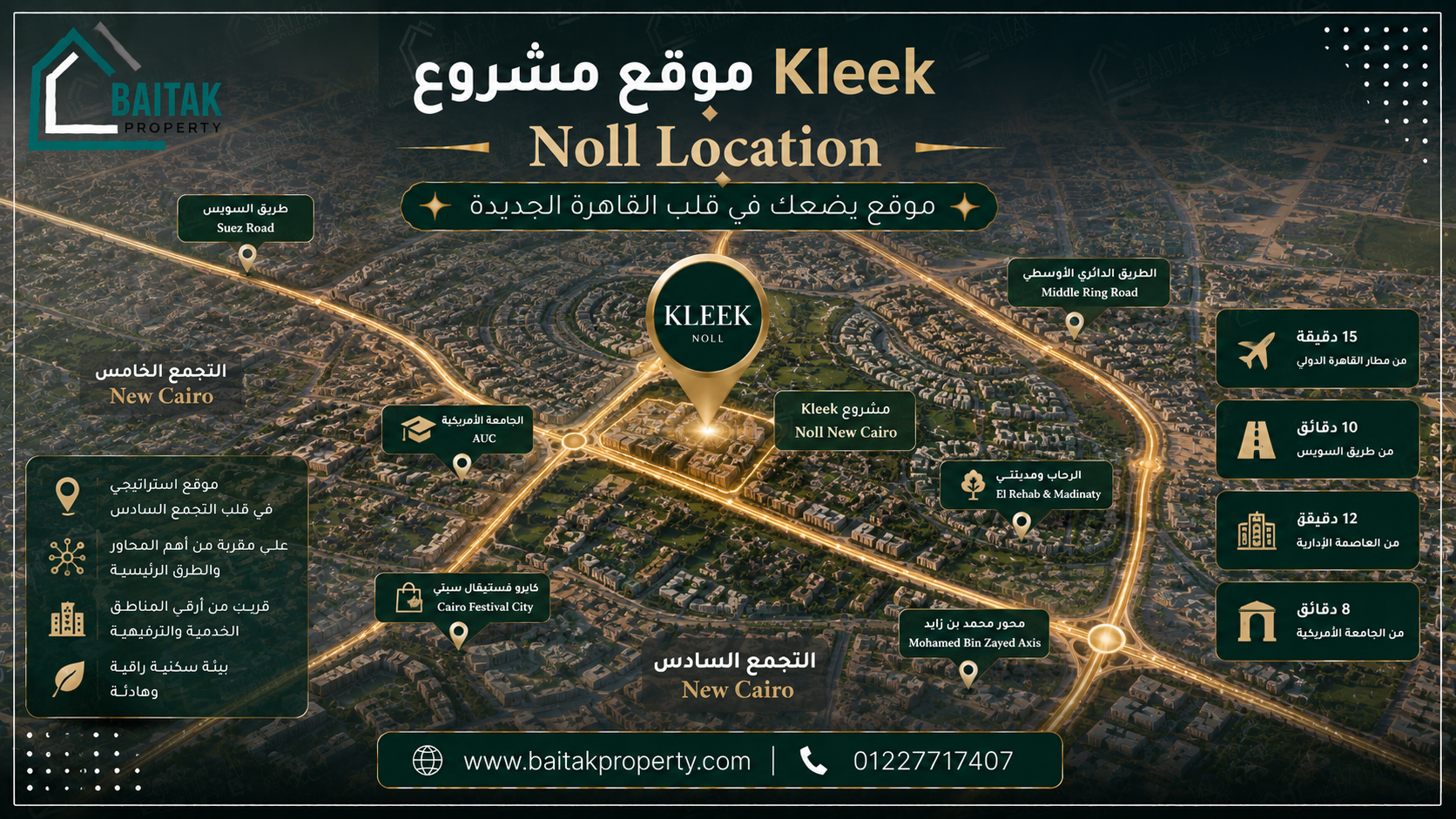موقع مشروع Kleek التجمع السادس