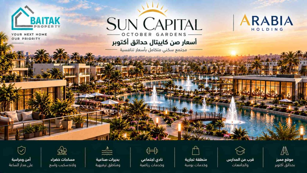 اسعار صن كابيتال حدائق اكتوبر